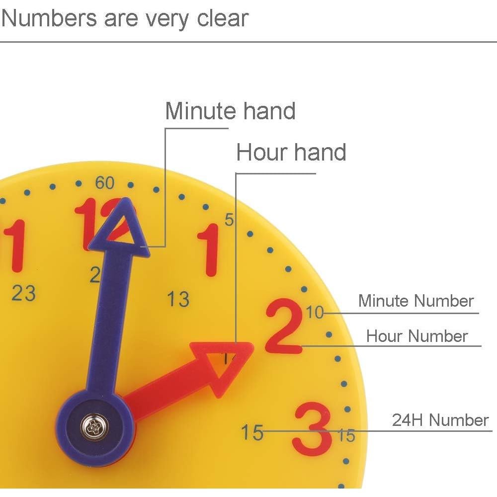 Reloj de Aprendizaje Estudiantil Tongsi 10 cm 12/24 Horas