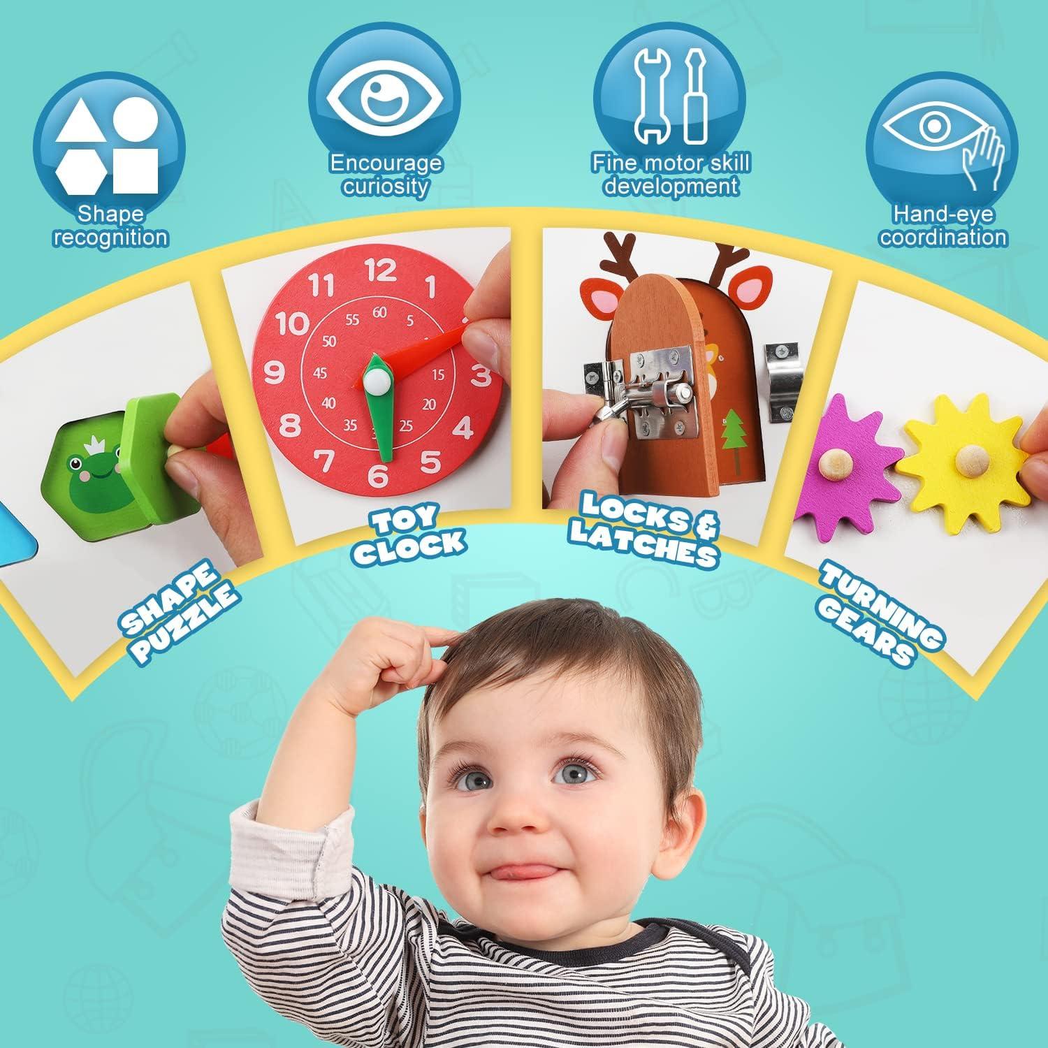 Tablero Ocupado Montessori TOY Life para Niños 1-3 Años