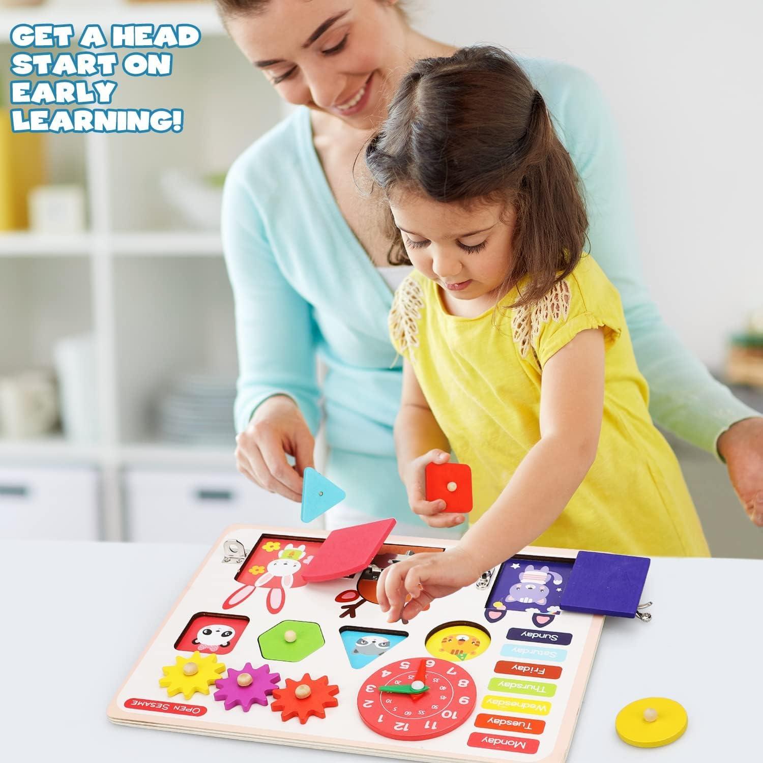 Tablero Ocupado Montessori TOY Life para Niños 1-3 Años