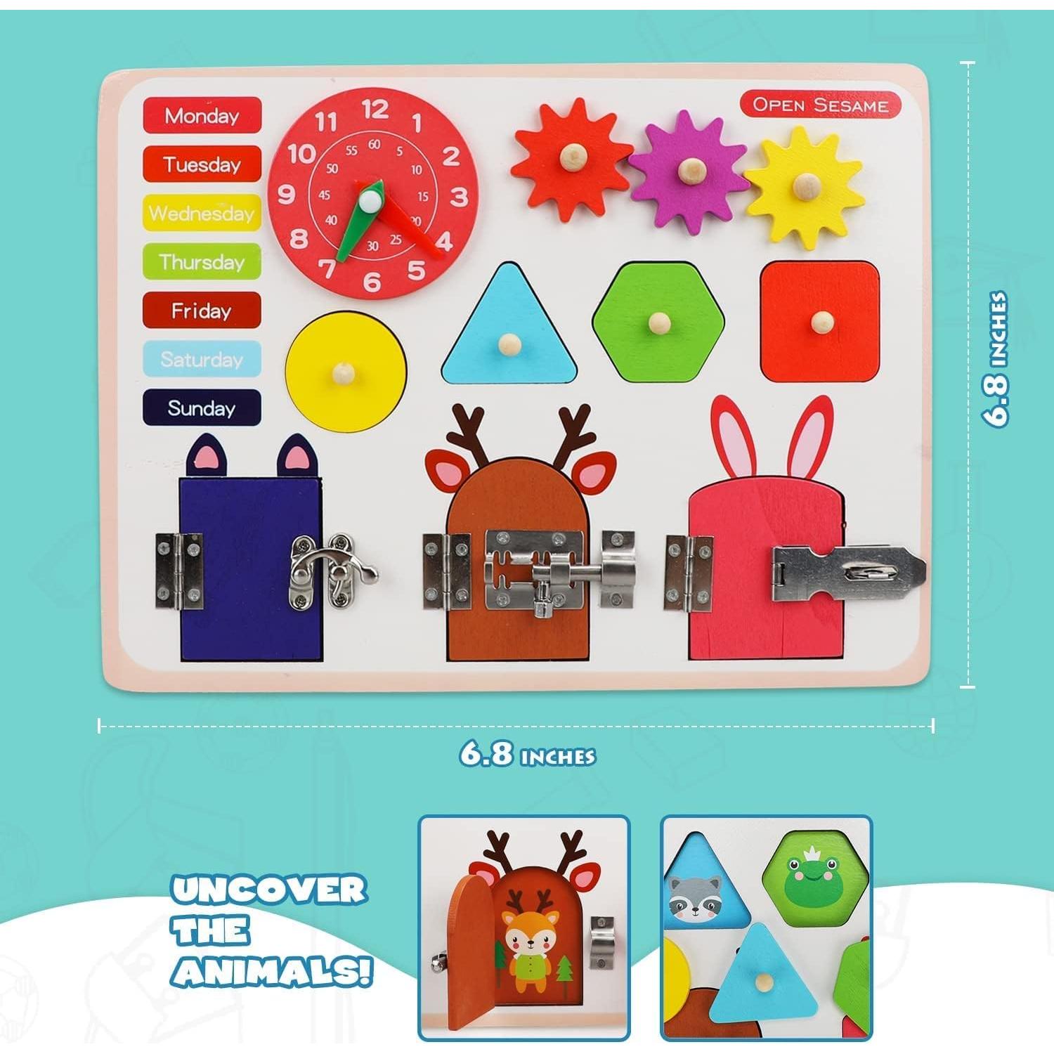 Tablero Ocupado Montessori TOY Life para Niños 1-3 Años