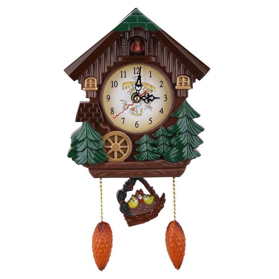 Reloj de Cuco AUNMAS Tradicional 32cm Madera Ingenierizada