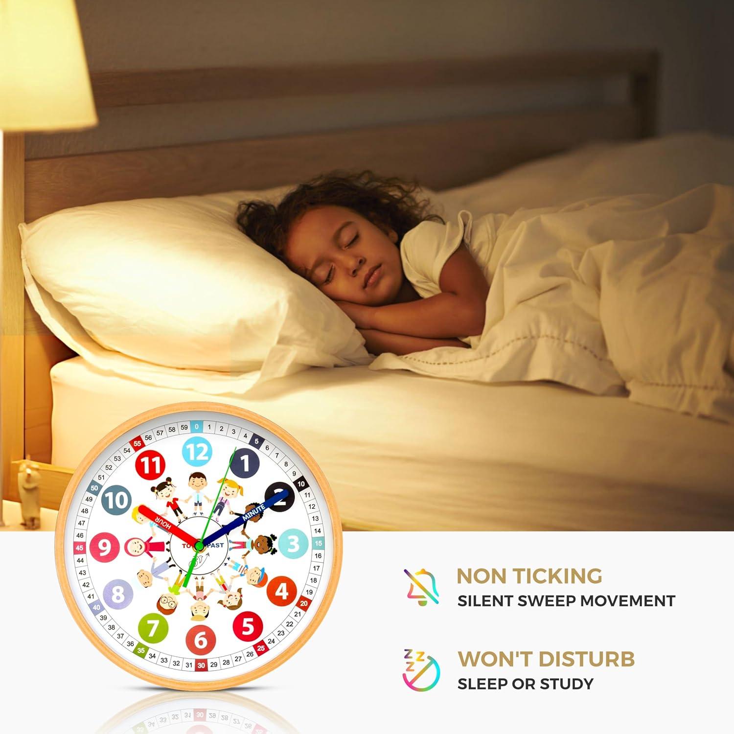 Reloj Analógico Educativo Sparrow High 25.4 cm Silencioso