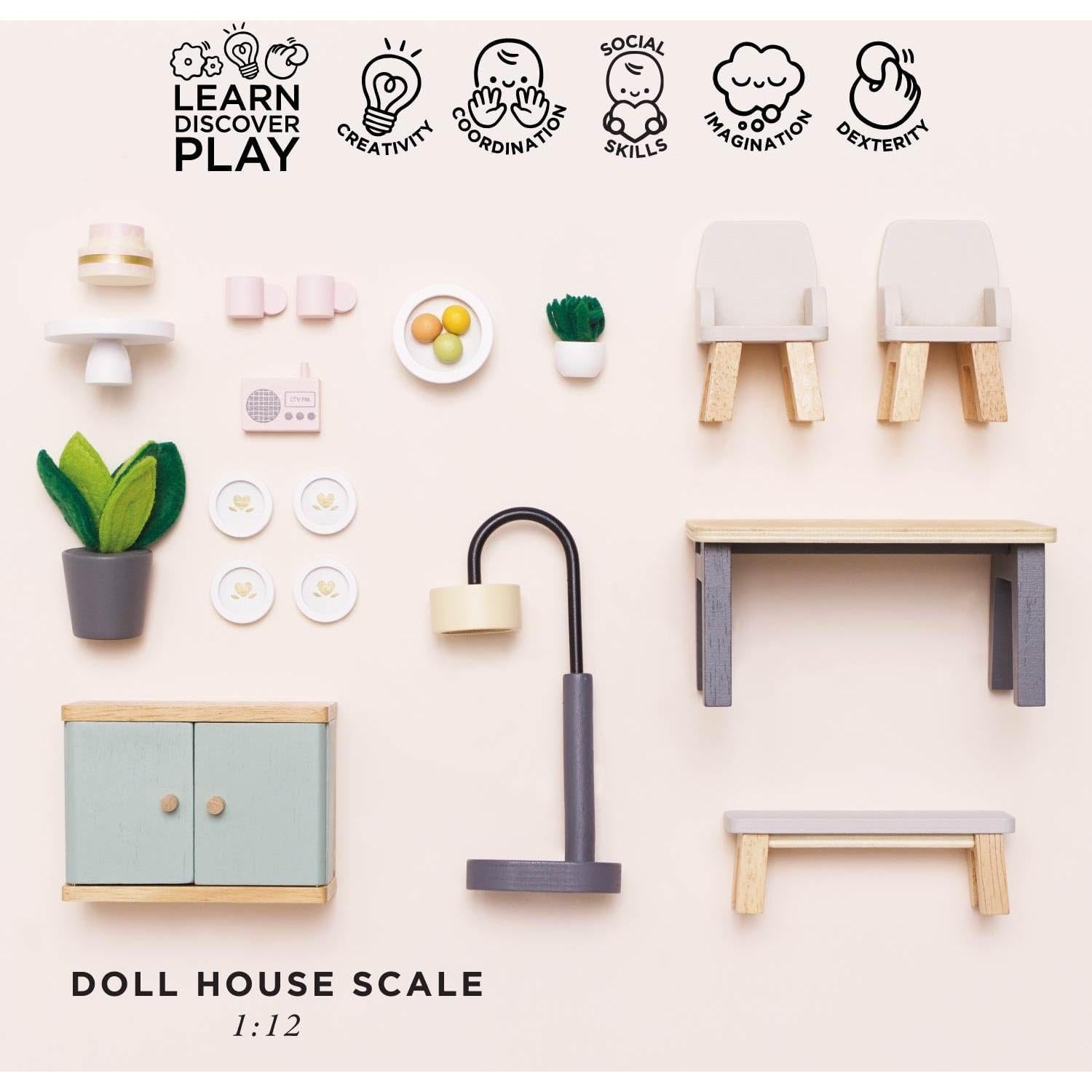 Muebles de Casa de Muñecas Le Toy Van Sala de Dibujo ME056