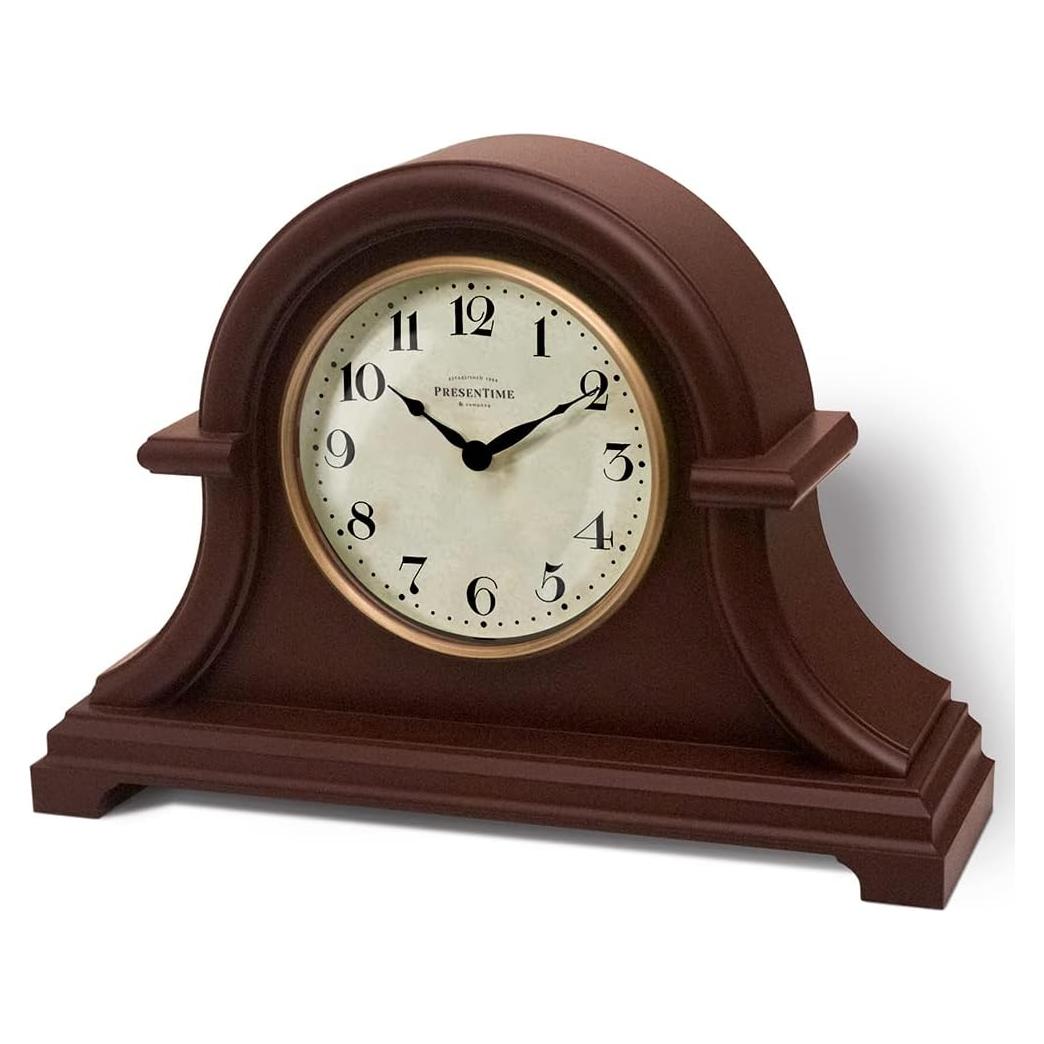 Reloj de Mesa Vintage Presentime 32.3x23 cm Cuarzo Marrón