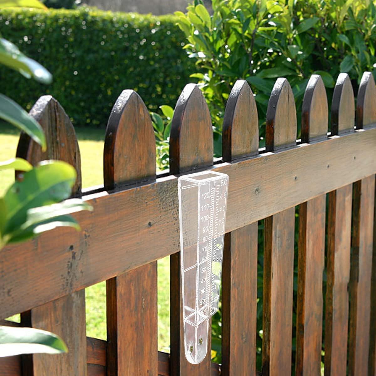 Medidor de lluvia plástico Rongkai 12.7 cm 2 piezas fácil lectura