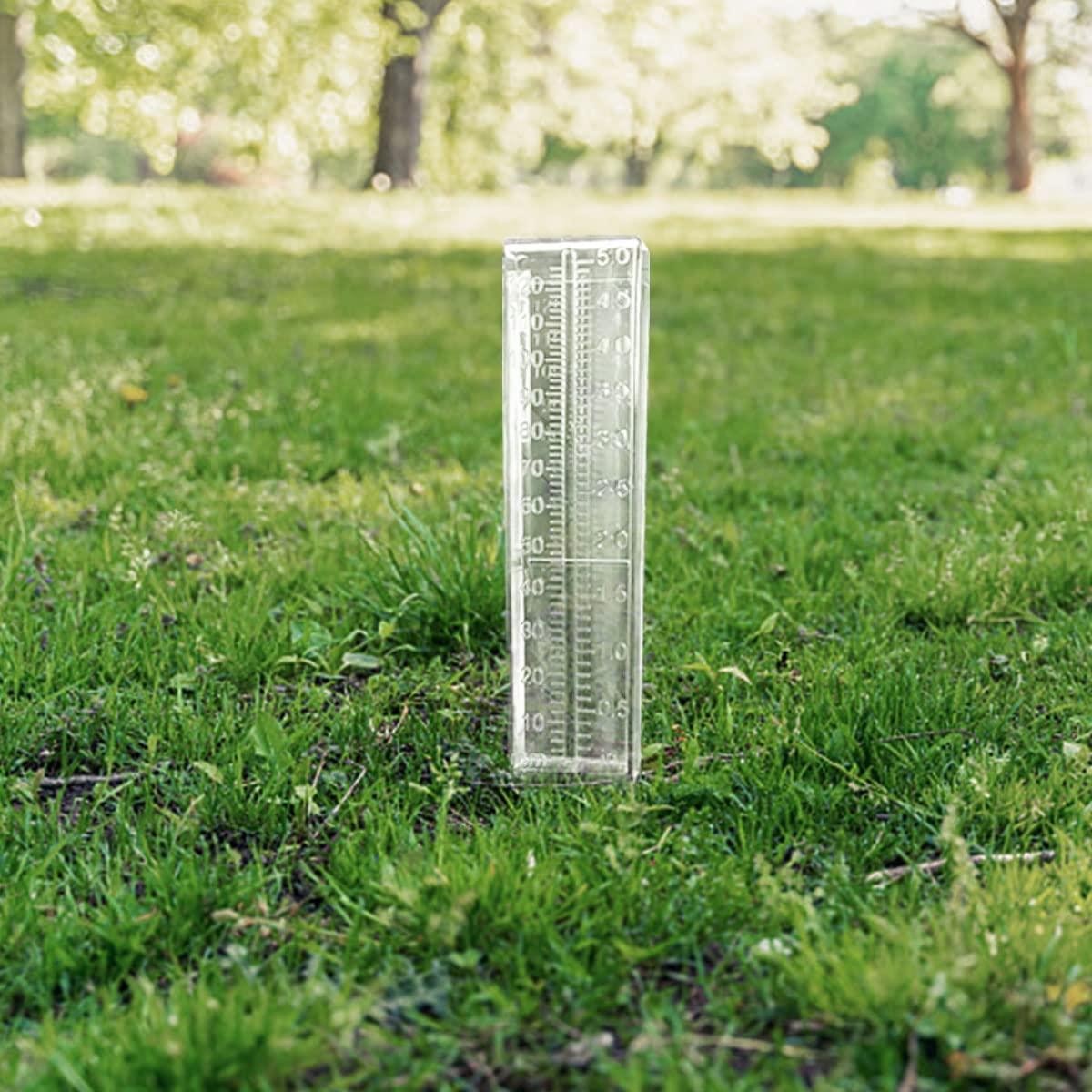 Medidor de lluvia plástico Rongkai 12.7 cm 2 piezas fácil lectura