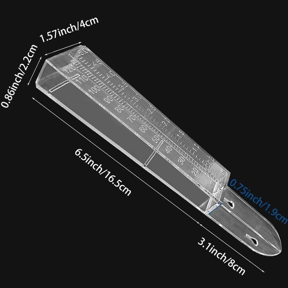 Medidor de lluvia plástico Rongkai 12.7 cm 2 piezas fácil lectura