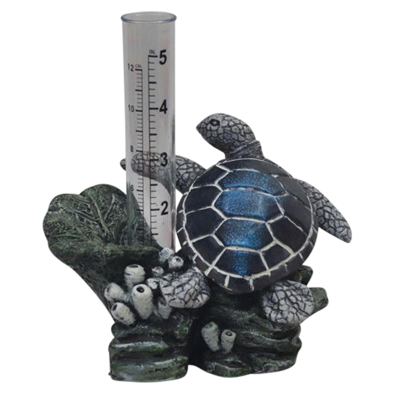 Pluviómetro Decorativo Tortuga Marina The Crabby Nook 14x8.9x15.2cm