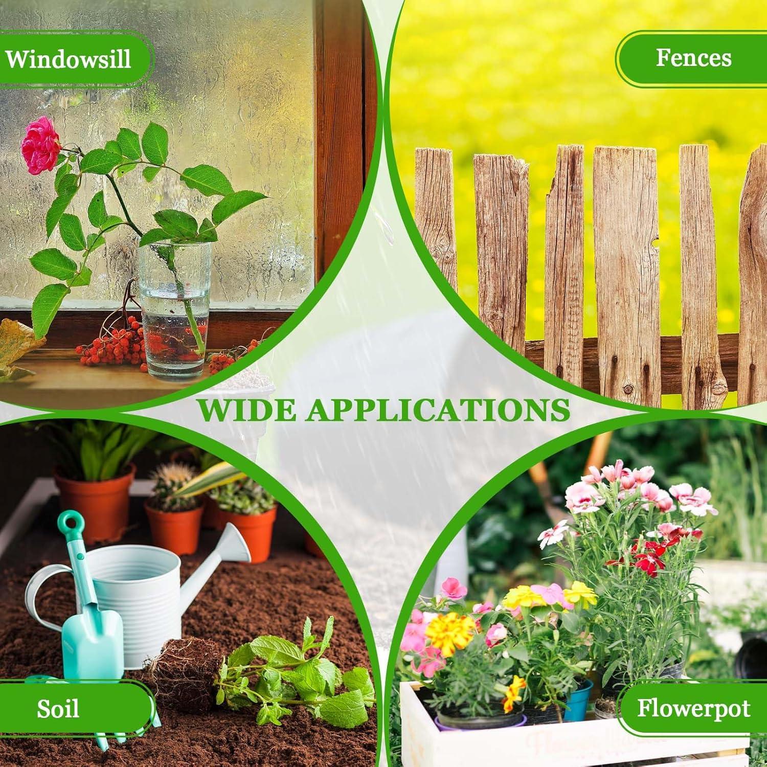 4 Pluviómetros de Acrílico 31.5 cm Fácil de Leer Mekueeex