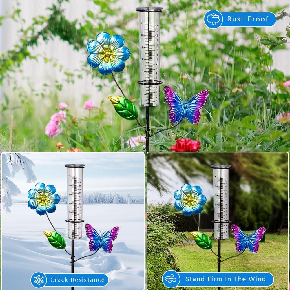 Pluviometro Decorativo VEWOGIFT 17.78 cm Exterior Metal