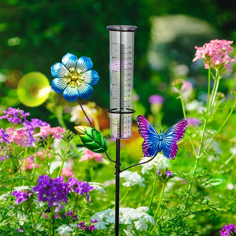 Pluviometro Decorativo VEWOGIFT 17.78 cm Exterior Metal