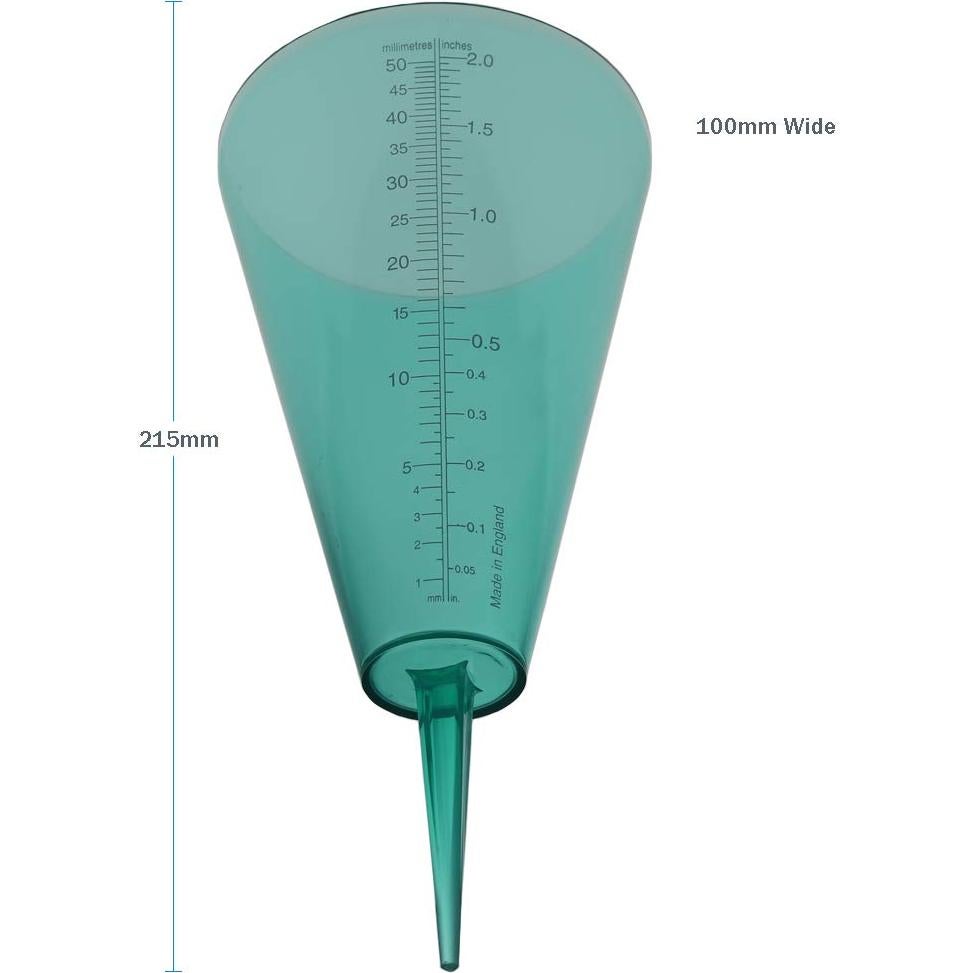 Pluviómetro de Aspersor S Brannan 50 mm Escala Fácil de Leer