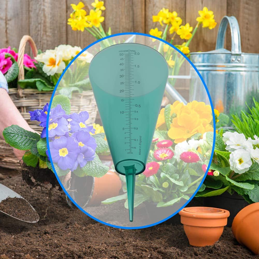 Pluviómetro de Aspersor S Brannan 50 mm Escala Fácil de Leer