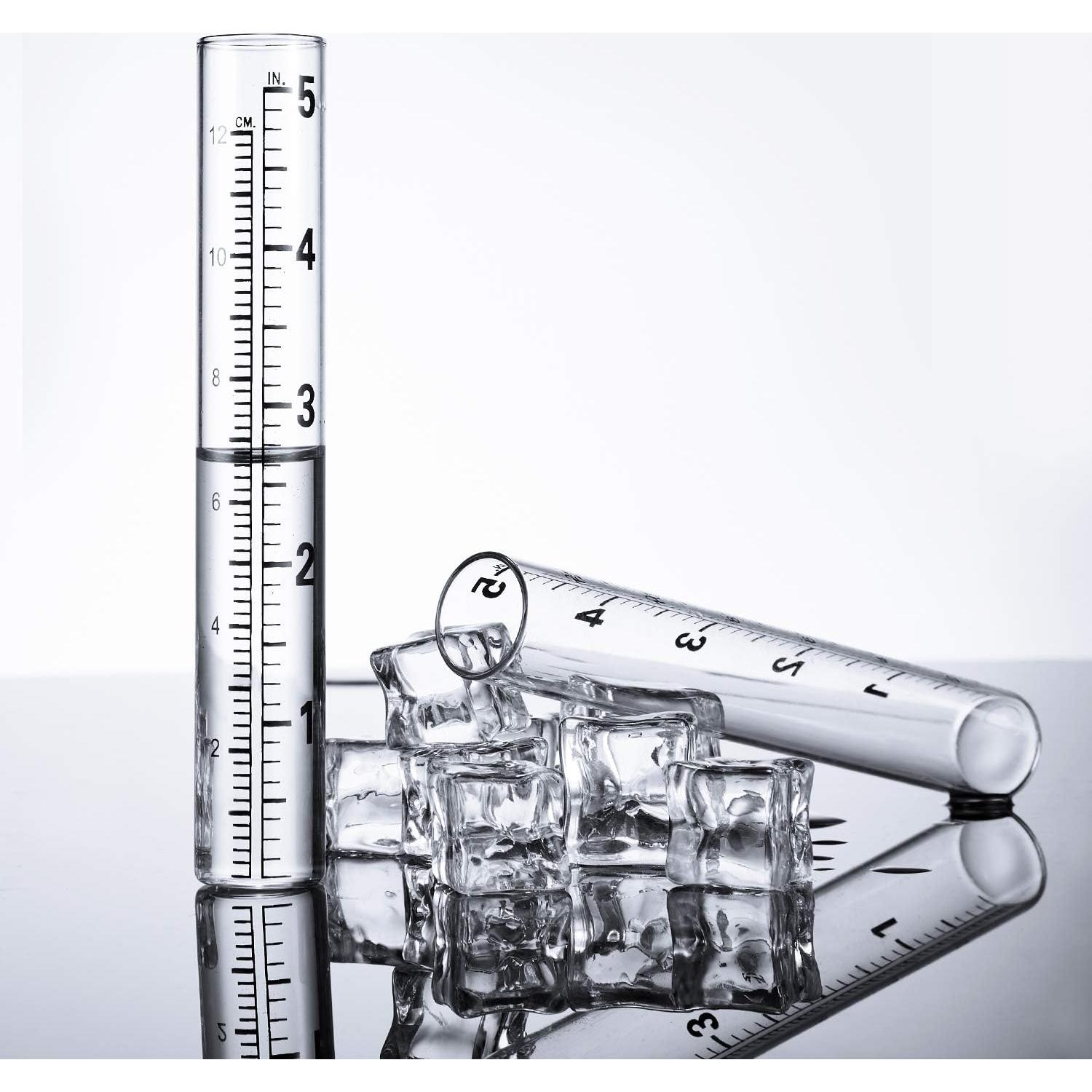 Medidor de Lluvia de Vidrio Frienda 4 Piezas 12.7cm