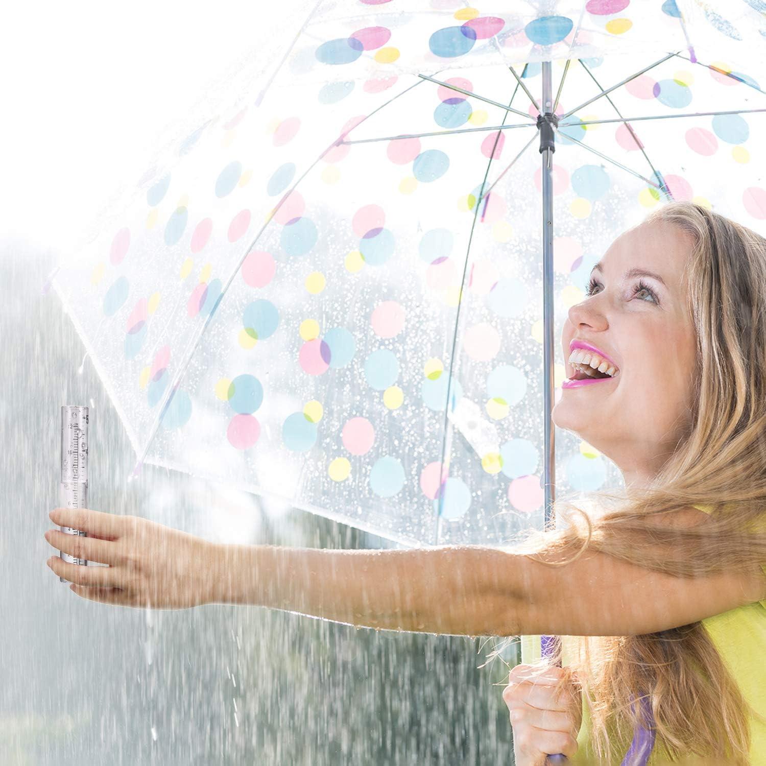 Medidor de Lluvia de Vidrio Frienda 4 Piezas 12.7cm