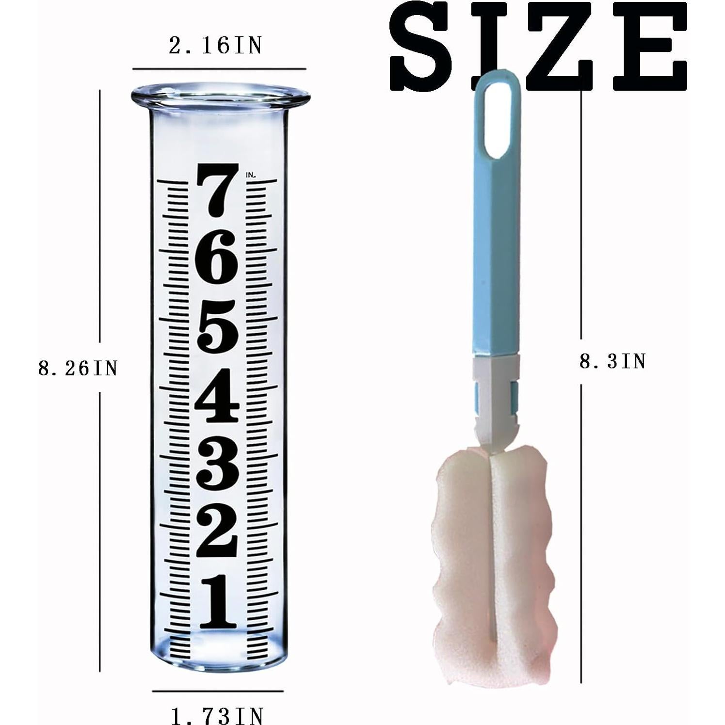 Tubo de Reemplazo JMBay para Pluviómetro de Plástico 20.9 cm