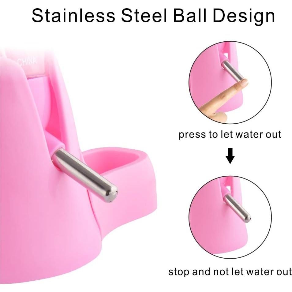 Botella de Agua Automática para Hámster Guardians 80ml Rosa