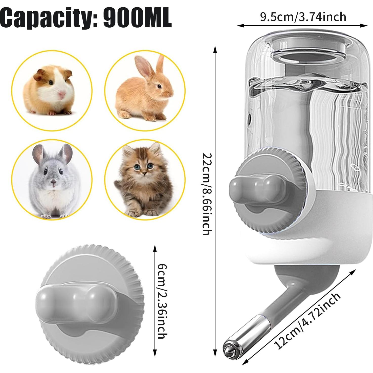 Botella de Agua Automática 887 ml YumSur para Conejos