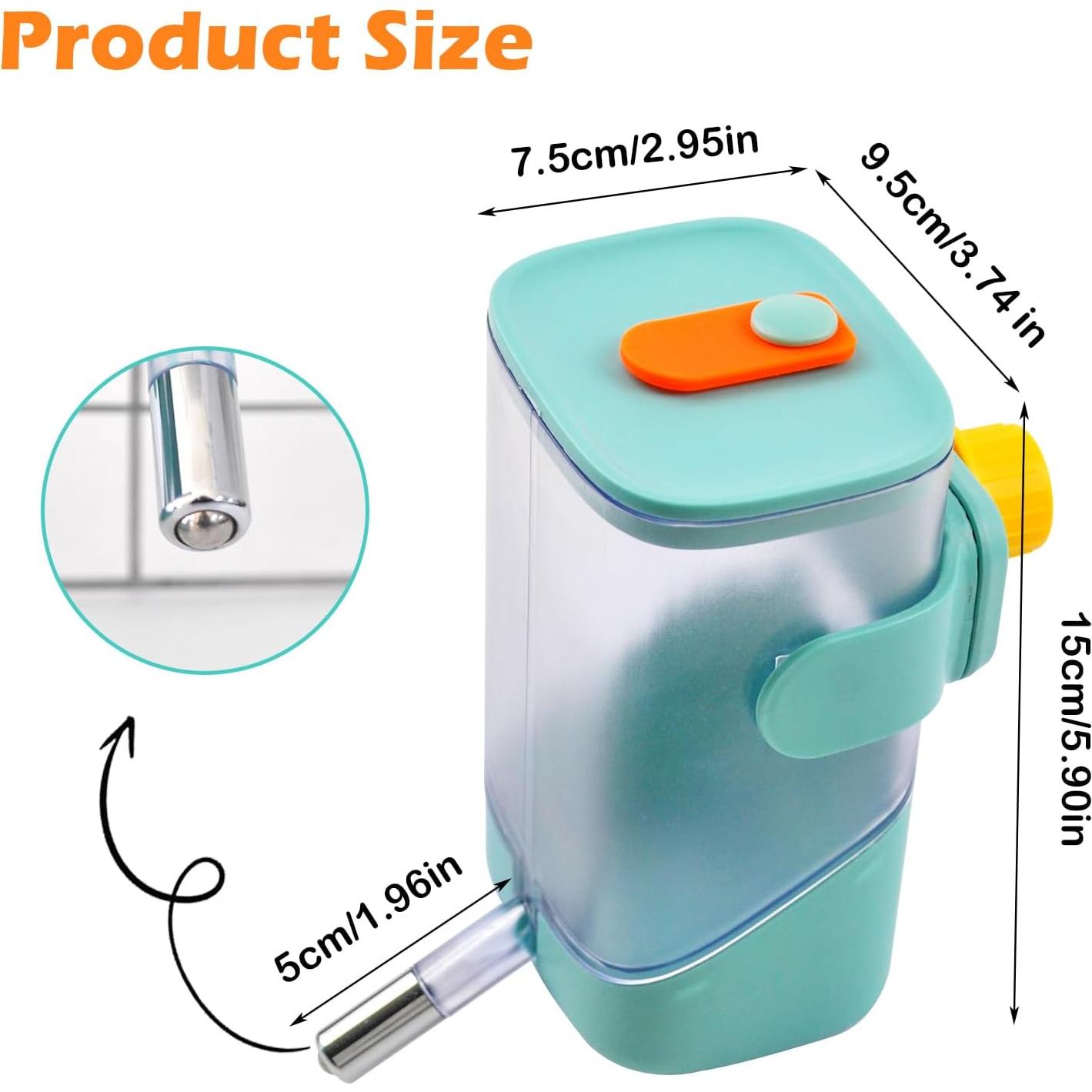 Botella de Agua Sin Goteo MUYG 680 ml para Conejos y Hámsters