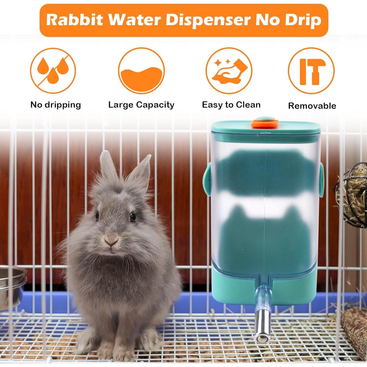 Botella de Agua Sin Goteo MUYG 680 ml para Conejos y Hámsters