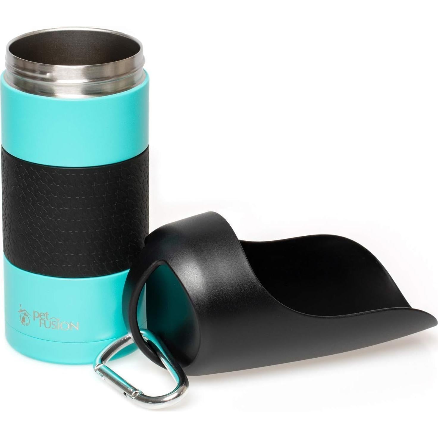 Botella de Agua Portátil para Perros PetFusion 650ml Acero Inoxidable