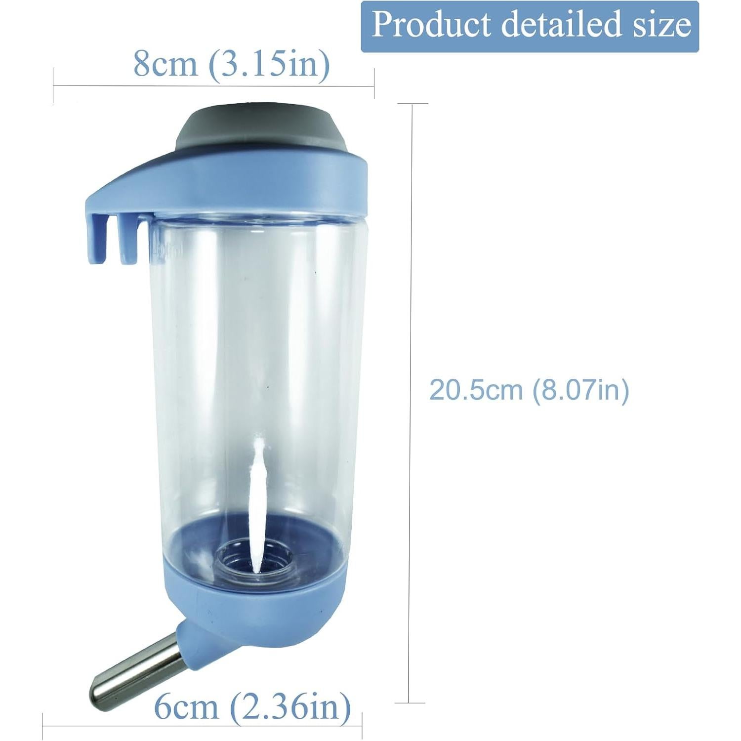 Dispensador de Agua para Perros DEEUCHIS 500ML Sin Goteo