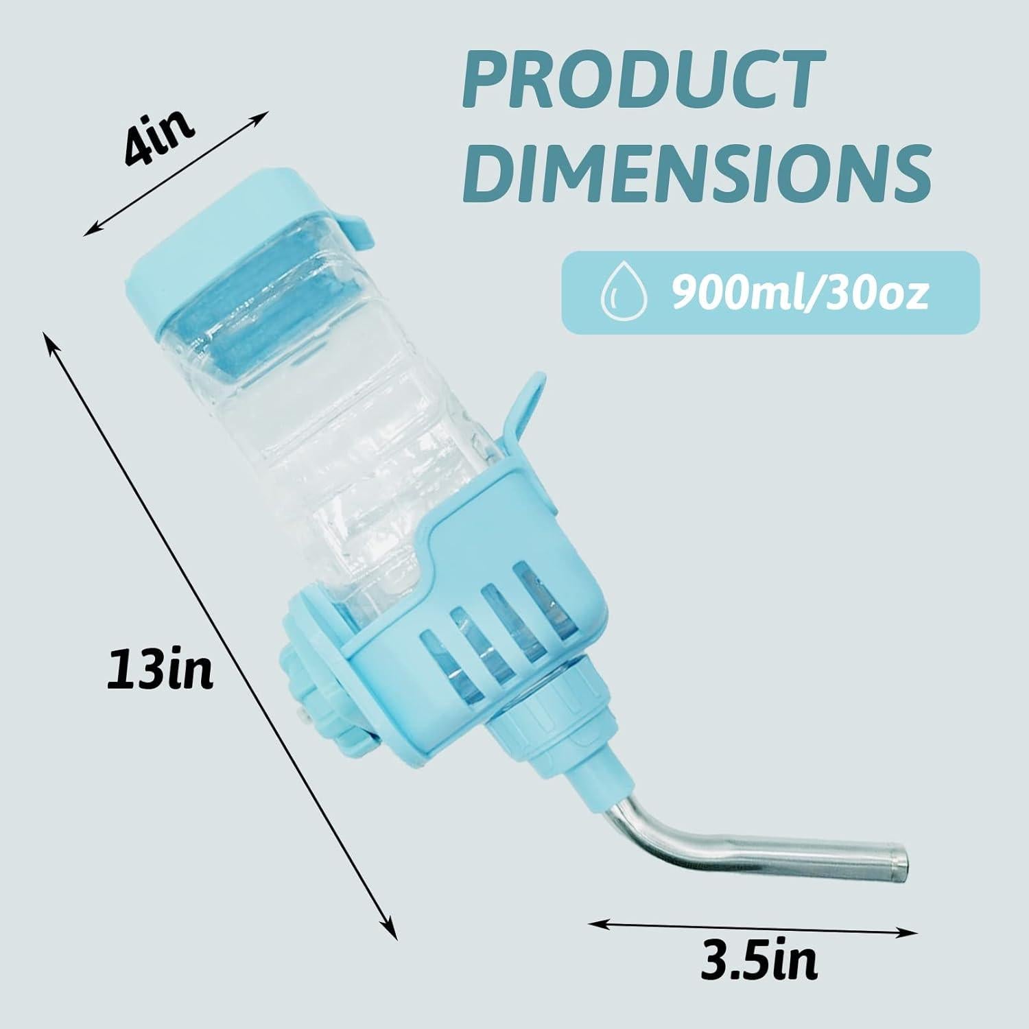 Botella de Agua 900 ml BNOSDM para Conejos y Mascotas