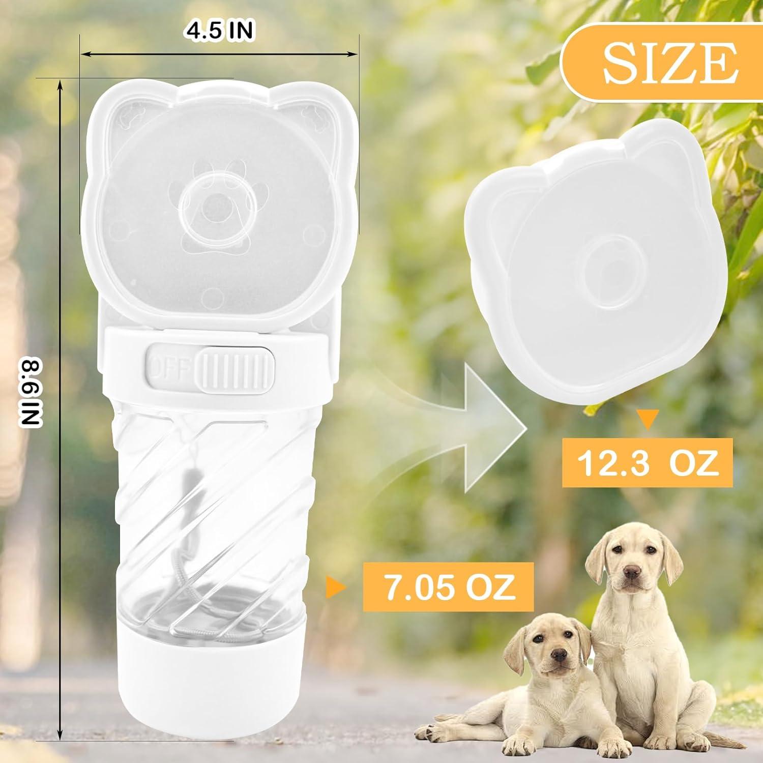 Botella de Agua para Perros MUYG 3 en 1 a Prueba de Fugas