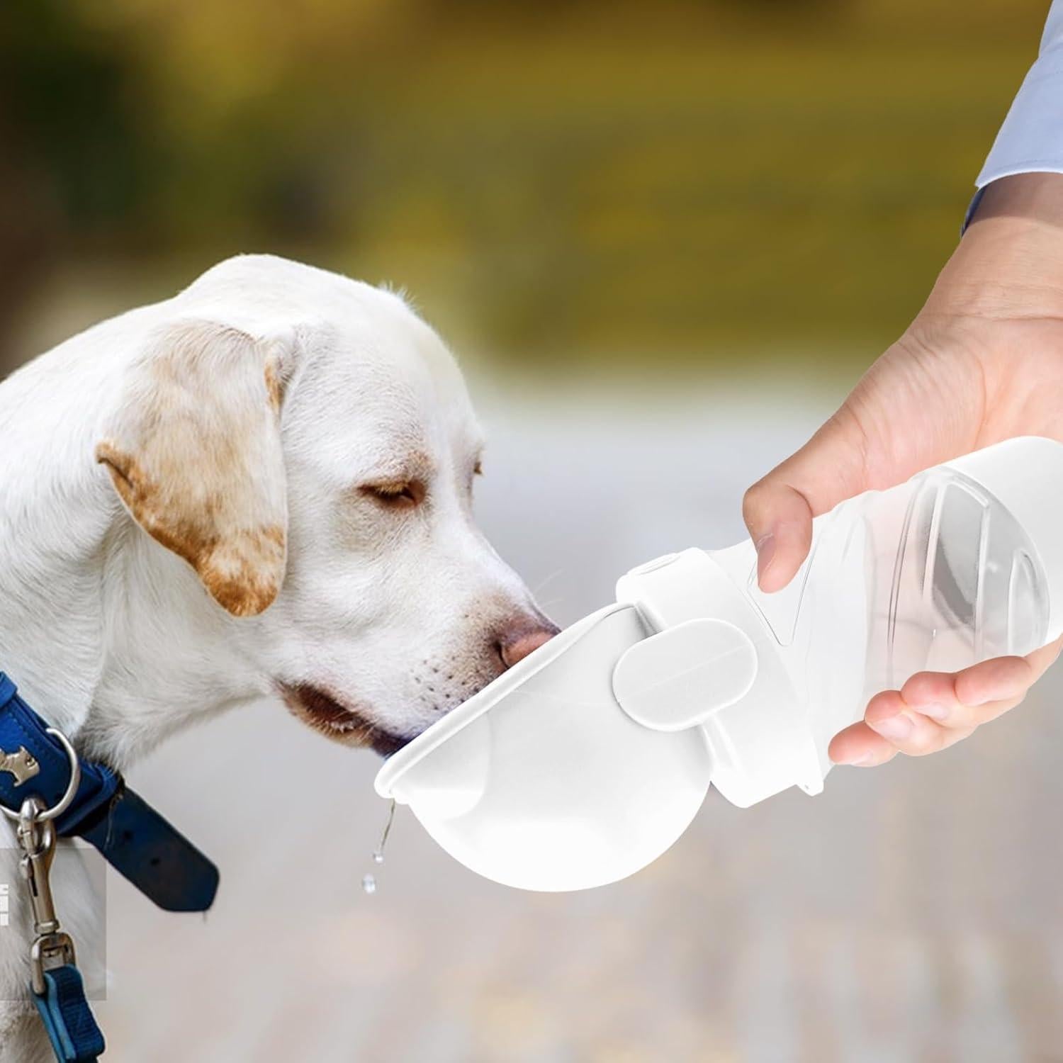 Botella de Agua para Perros MUYG 3 en 1 a Prueba de Fugas