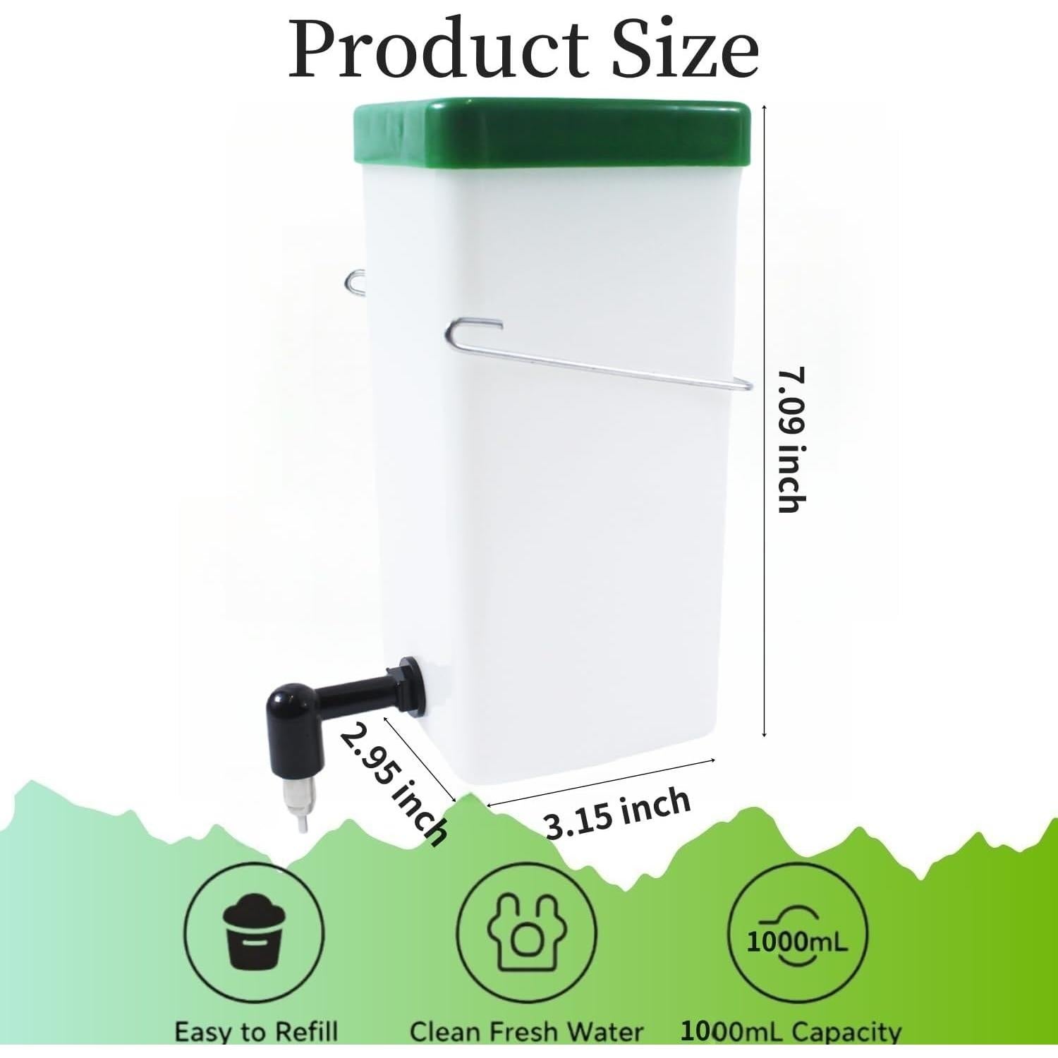 Botella de Agua No-Goteo YGbridge 0.95L para Mascotas Pequeñas