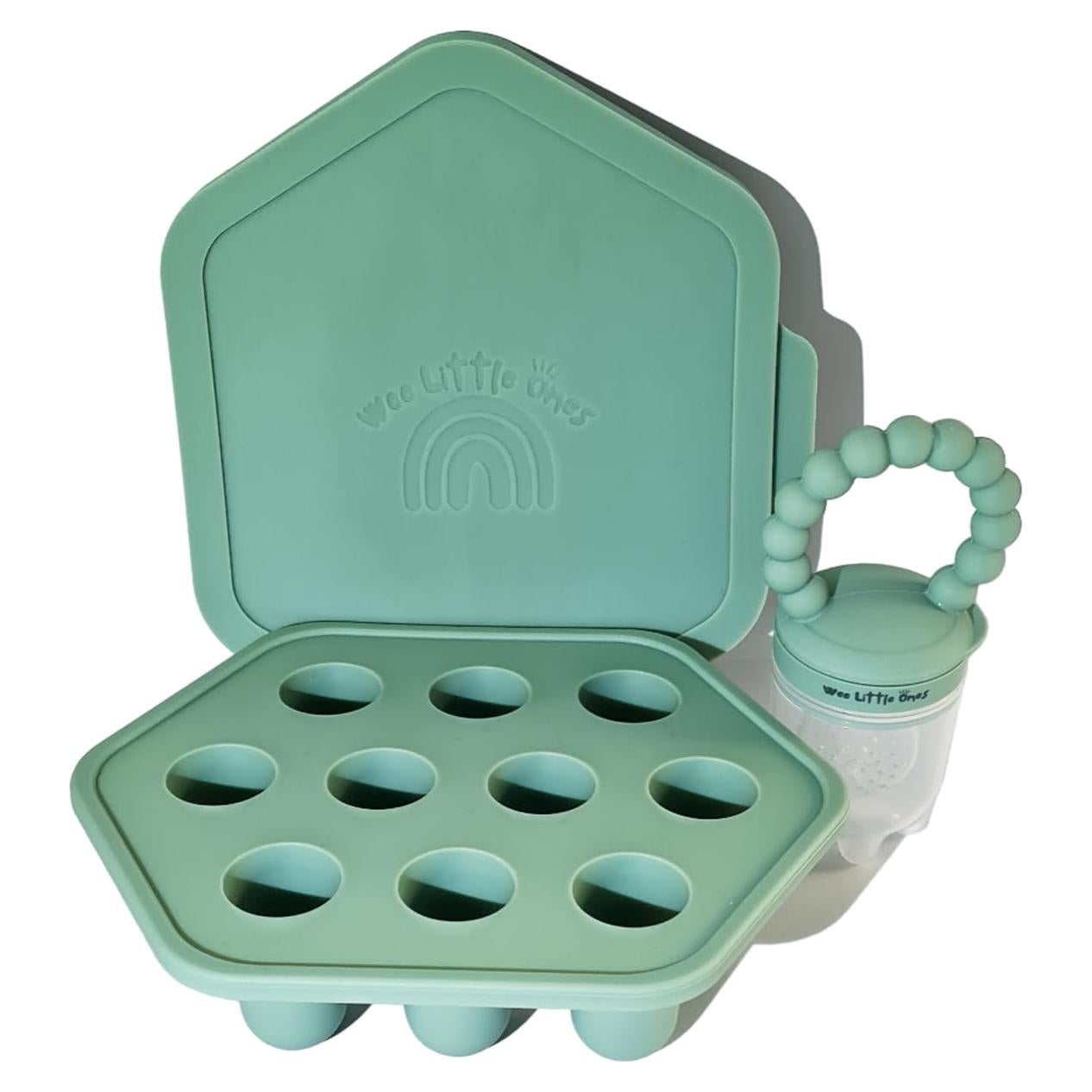 Bandeja de Silicona para Congelar Comida Bebés - 2 Piezas