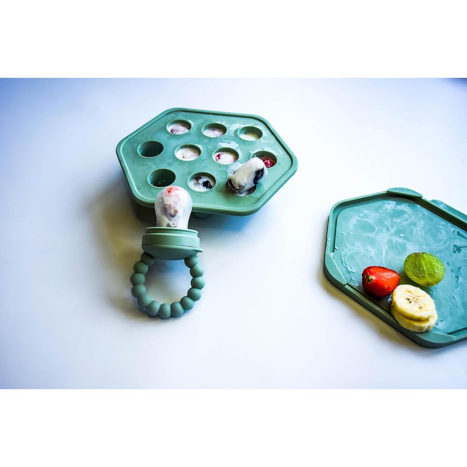 Bandeja de Silicona para Congelar Comida Bebés - 2 Piezas