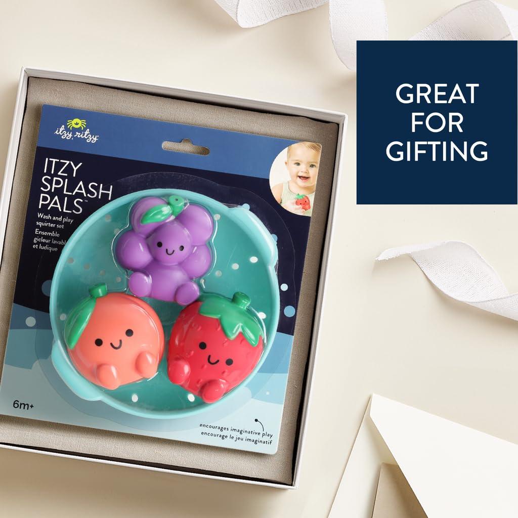 Set de Juguetes de Baño Itzy Ritzy Fruta - 3 Piezas Texturizadas