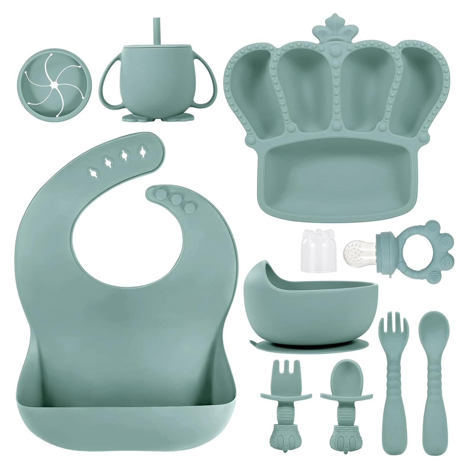 Juego de Alimentación de Silicona BXLL 10 Piezas Bebés