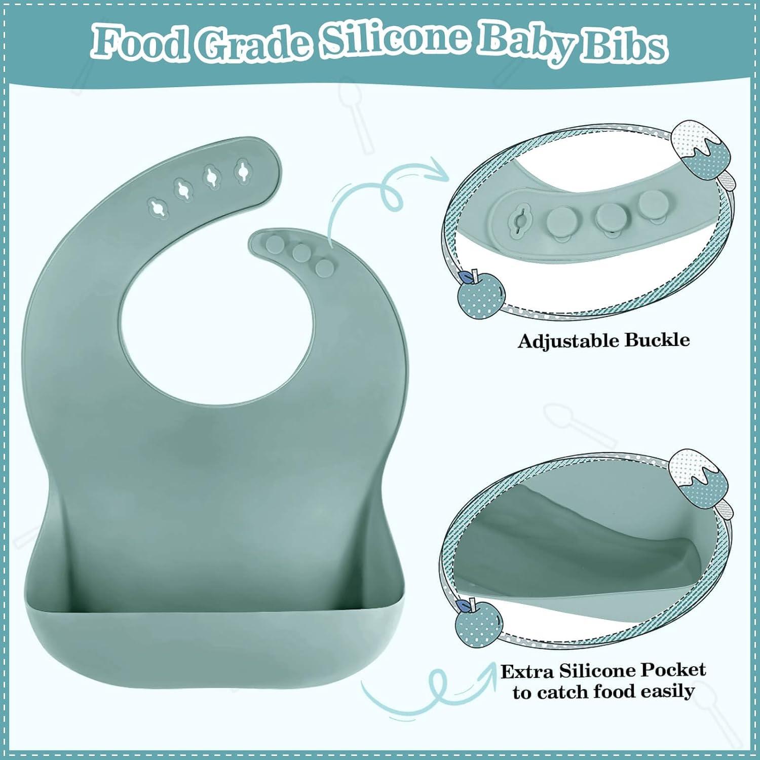 Juego de Alimentación de Silicona BXLL 10 Piezas Bebés