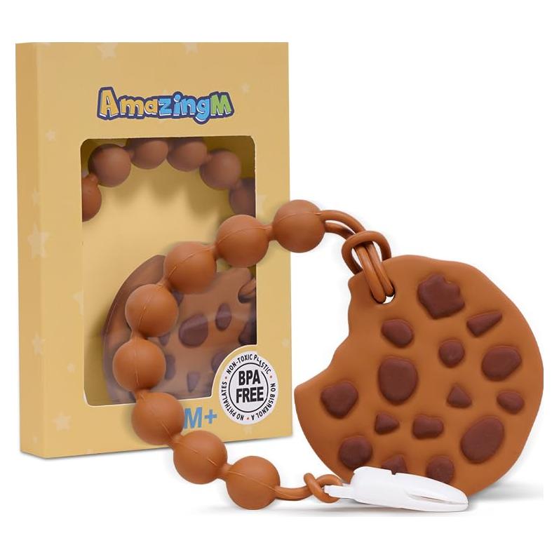 Mordedor de Silicona Grado Alimenticio Galleta para Bebés