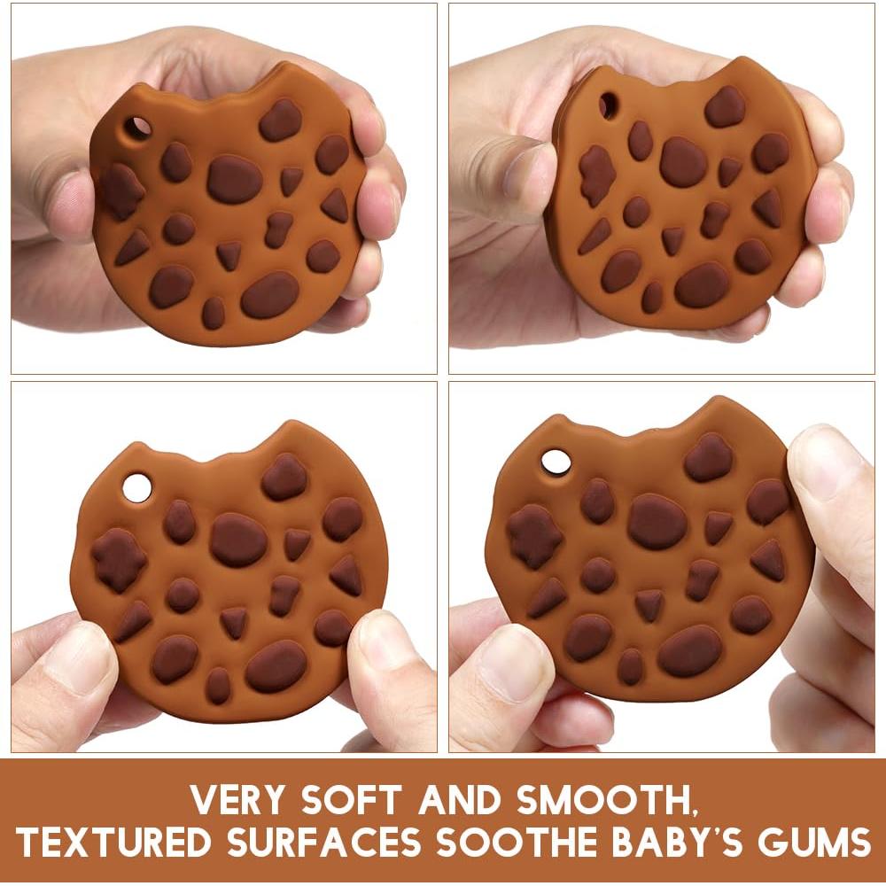 Mordedor de Silicona Grado Alimenticio Galleta para Bebés