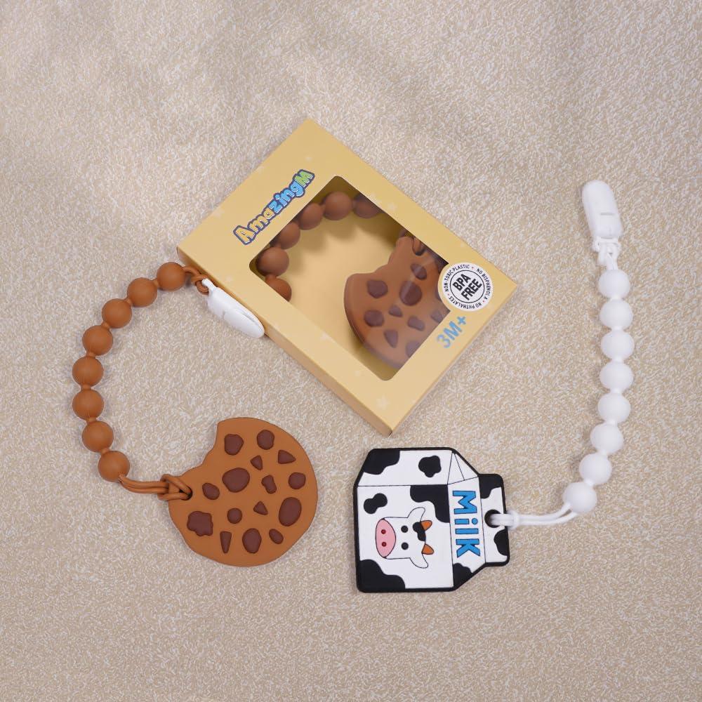 Mordedor de Silicona Grado Alimenticio Galleta para Bebés