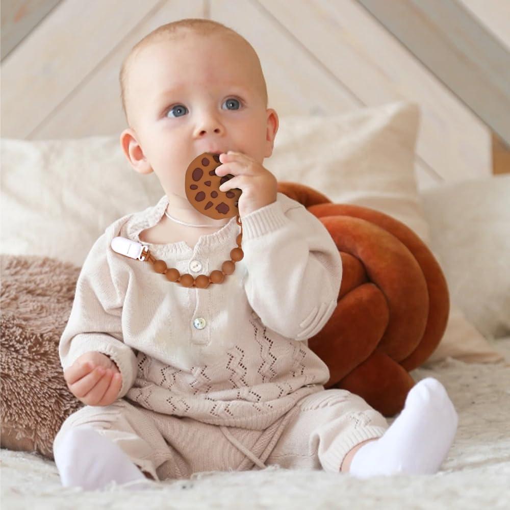 Mordedor de Silicona Grado Alimenticio Galleta para Bebés