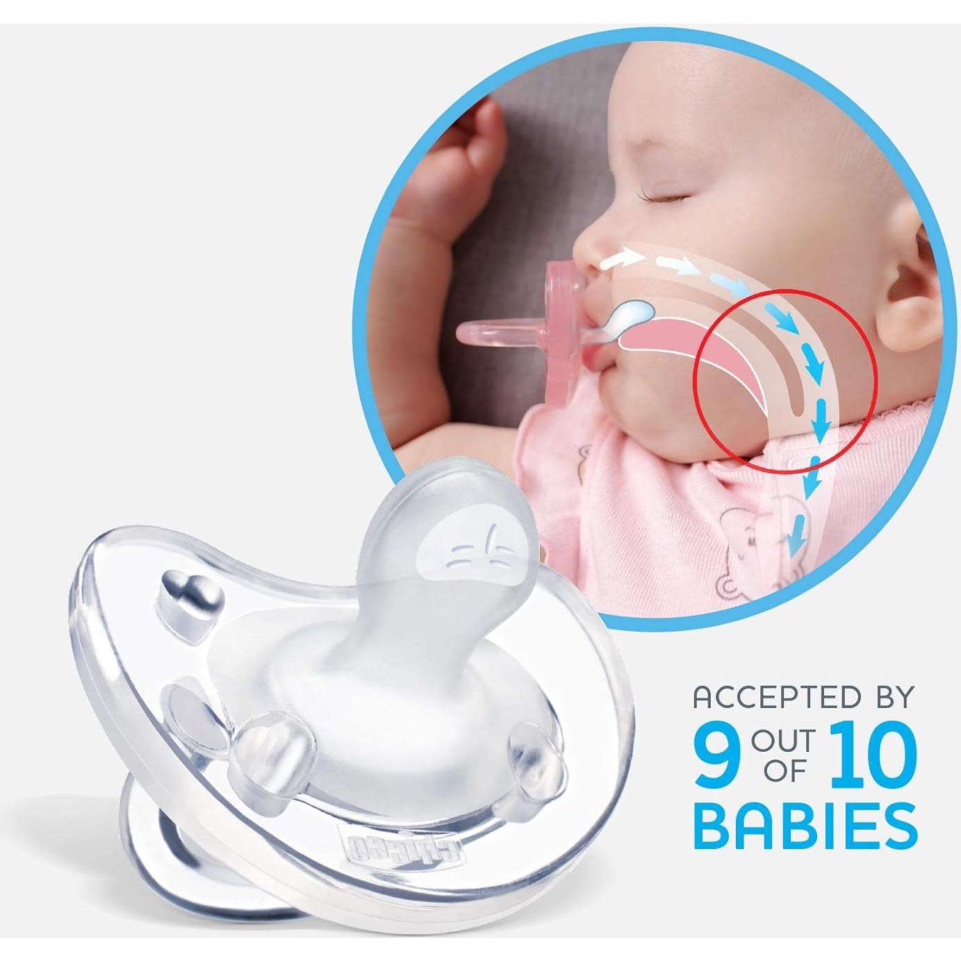 Chupete Chicco PhysioForma Silicona Mini 0-2 Meses Rosa 2pk