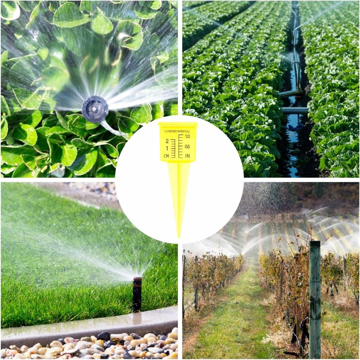 Medidor de Lluvia Housoutil 2PCS para Jardín 13.4cm