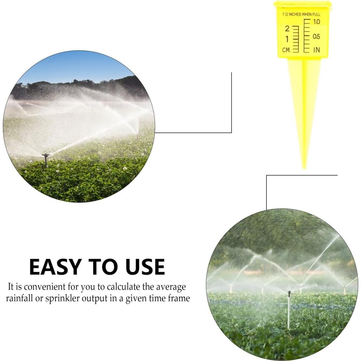 Medidor de Lluvia Housoutil 2PCS para Jardín 13.4cm