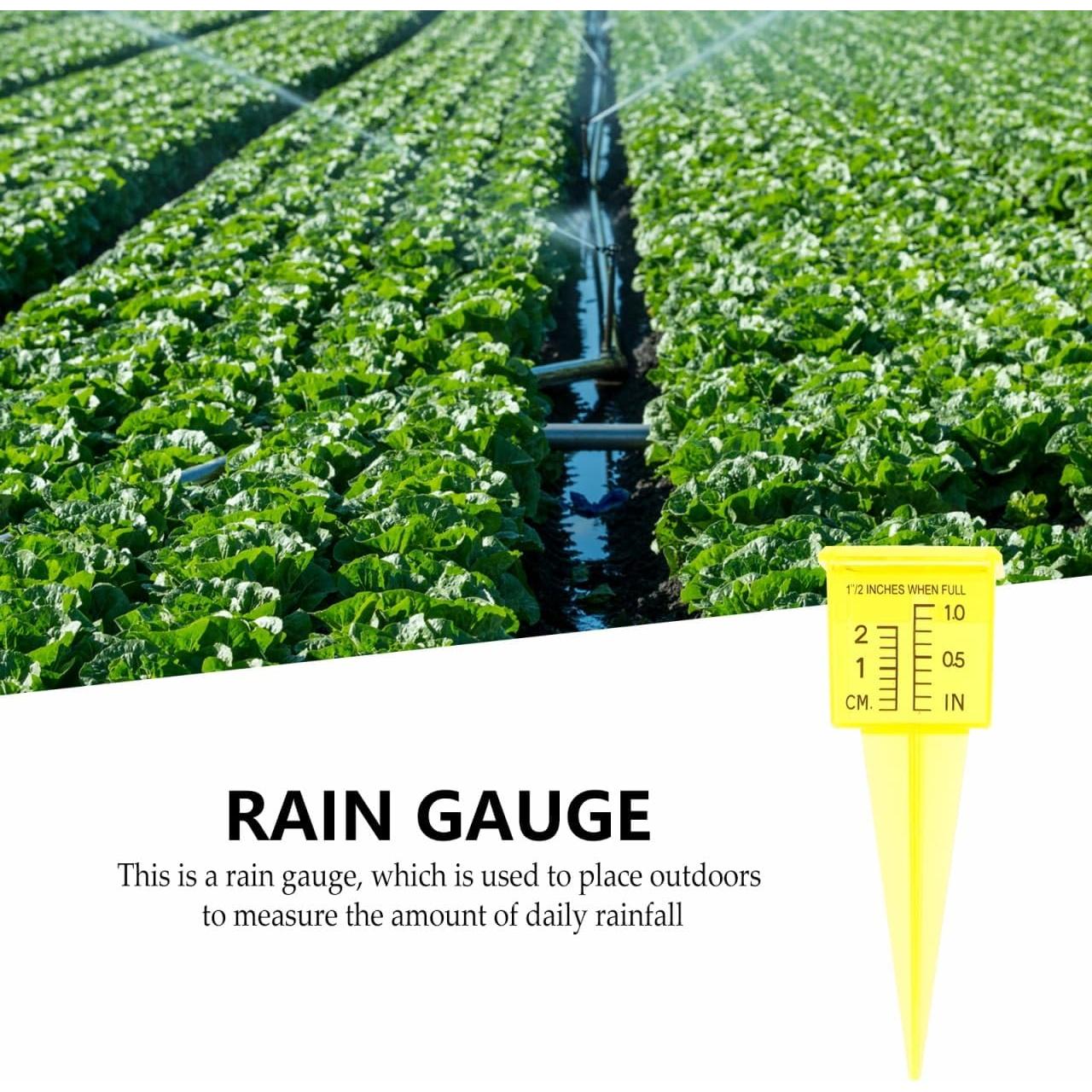 Medidor de Lluvia Housoutil 2PCS para Jardín 13.4cm