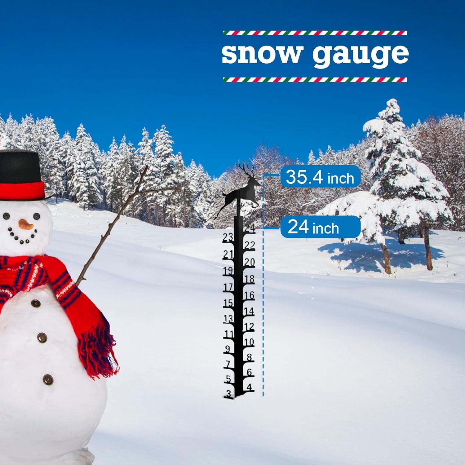 Medidor de Nieve 61 cm UXBDGMTO Decoración Jardín