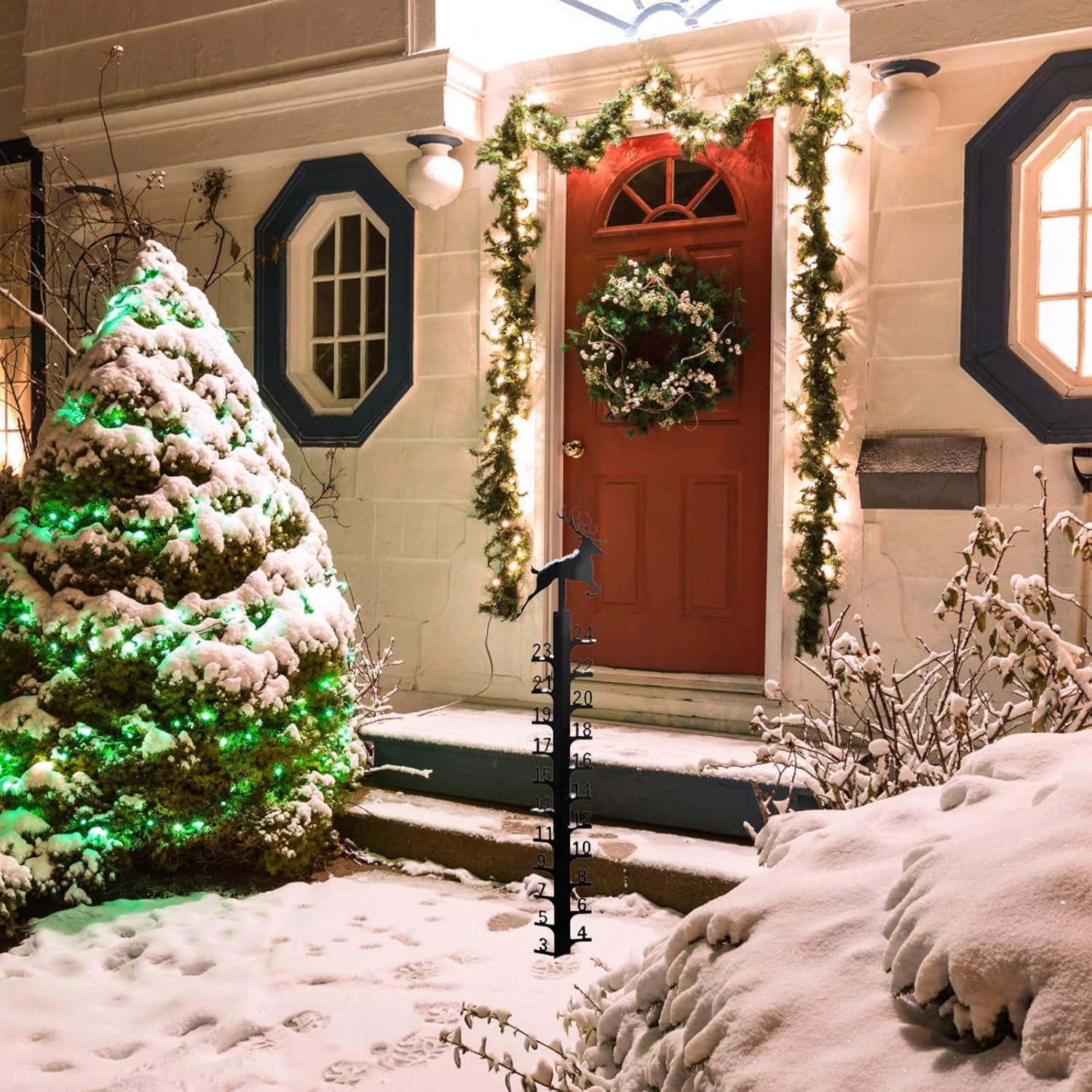 Medidor de Nieve 61 cm UXBDGMTO Decoración Jardín