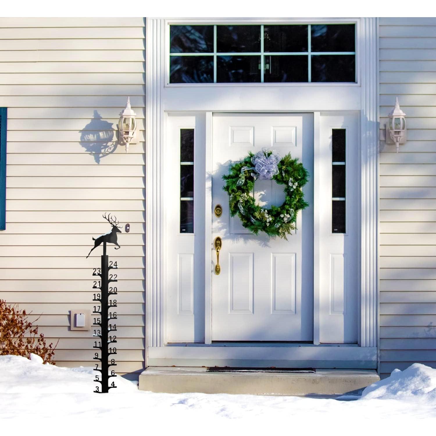 Medidor de Nieve 61 cm UXBDGMTO Decoración Jardín