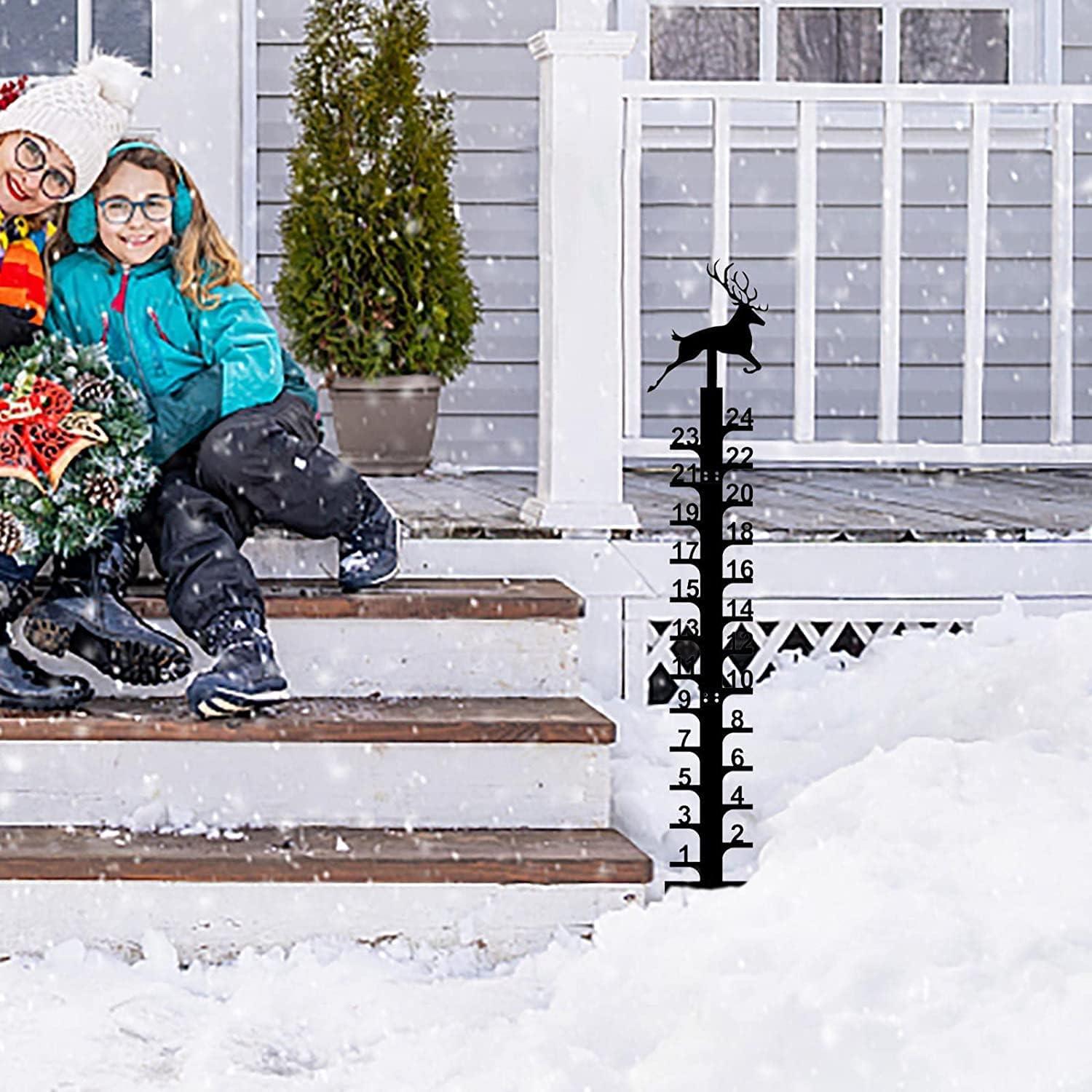 Medidor de Nieve 61 cm UXBDGMTO Decoración Jardín