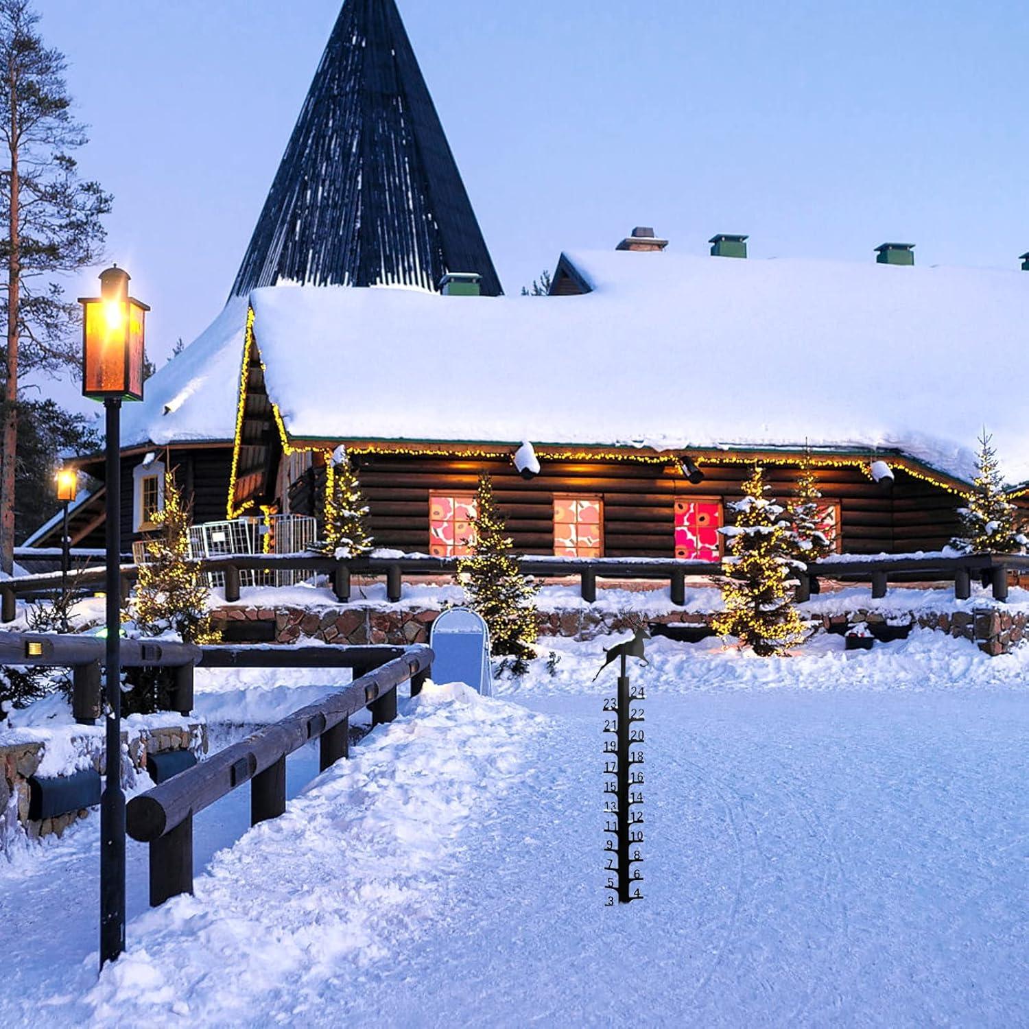 Medidor de Nieve 61 cm UXBDGMTO Decoración Jardín