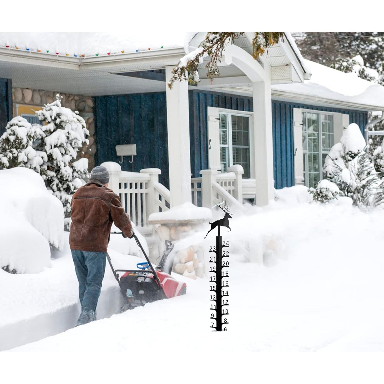 Medidor de Nieve 61 cm UXBDGMTO Decoración Jardín