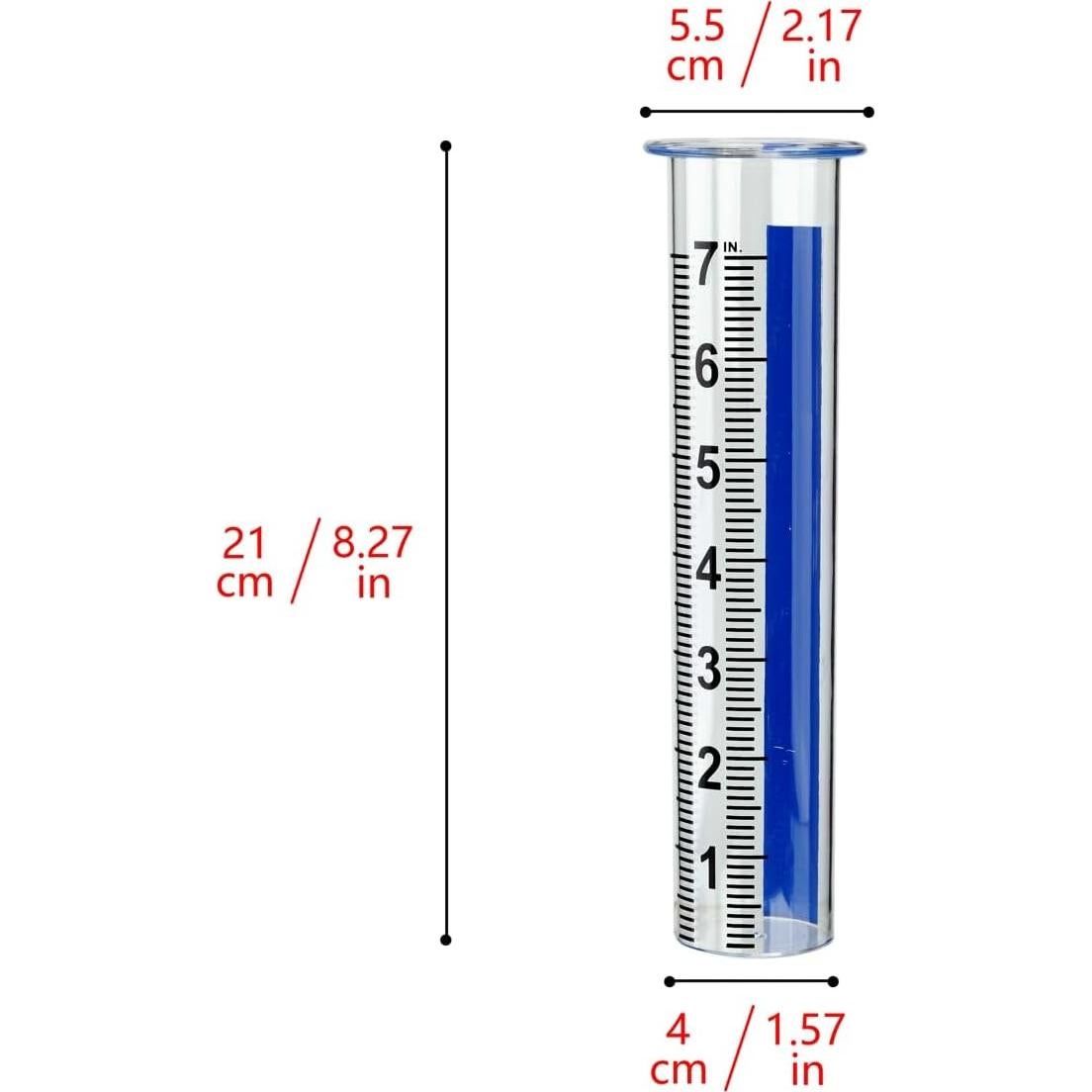 Tubo de Reemplazo para Pluviómetro BinaryABC 21.08 cm 2 Pcs